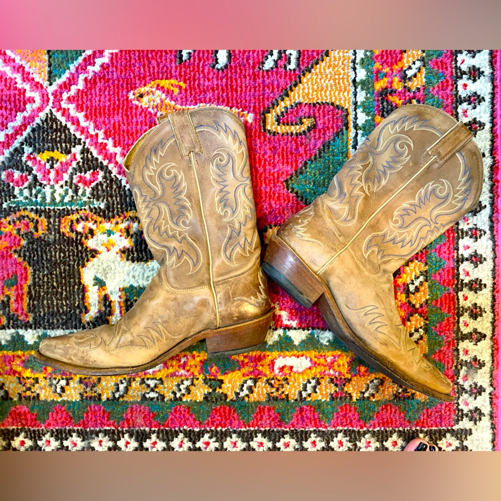 Genuine Western Cowboy Boots by Nocona, size ladies 10 or men’s 8.